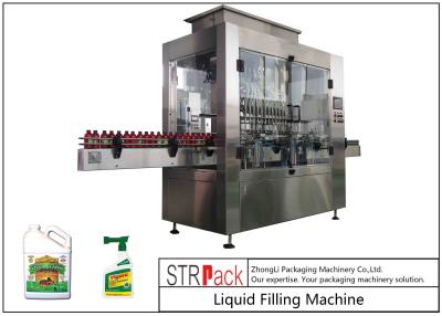 China 12 Head Automatic Fertilizer Liquid Filling Machine For 500ml-5L Fertilizer 50 B/MIN Gravity Filling Machine for sale