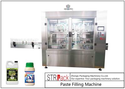 China Dust - Proof Auto Paste Filling Machine For Organic Liquid / Bio Fertilizer for sale