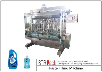 China 10 Head Paste Filling Machine Wide Filling Range For Low / High Viscosity Fluids for sale