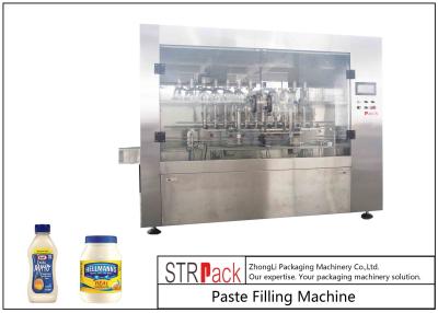 China Customized Mayonnaise / Ketchup Filling Machine , High Viscosity Piston Filler for sale
