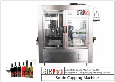 China Rotary Crimping Electric ROPP Capping Machine 6 Heads For Aluminum Cap Bottles for sale