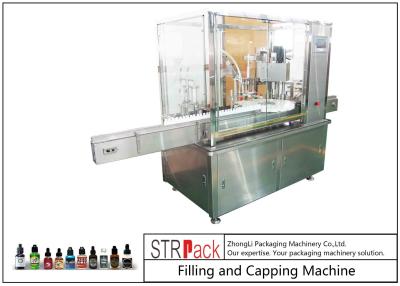 China 10ml-100ml E-liquid Bottle Filling And Capping Machine With Piston Pump for sale