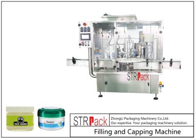China 10g-100g Lotion Cream Jar Filling And Capping Machine For Cosmetics Industry for sale