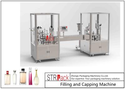 China 30 BPM Perfume Filling And Capping Machine With PLC And Touch Screen Control for sale