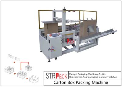 China High Capacity Carton Packing Machine / Case Erector Machine For Bottle Filling Line for sale
