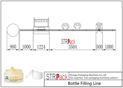China Linha de enchimento do frasco do creme de cara/linha da máquina de enchimento pistão da pasta com controle do tela táctil à venda
