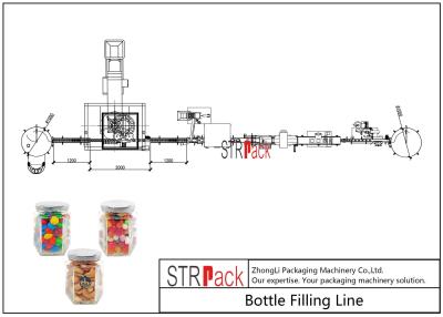 China De Vullende Machinelijn van het korrel Wegende Suikergoed met Inductieglb Verzegelende Machine  Te koop