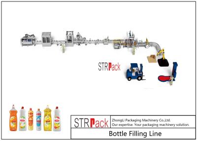 China Linear 1L Dishwasher PET Bottle Filling Line With Bottle Unscrambler Machine for sale