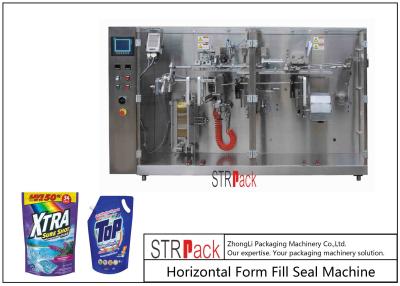 China Laundry Detergent Liquid Pouch Packing Machine With Servo Piston Filling Machine for sale