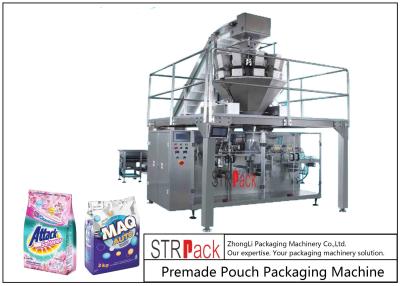 China Powder / Granules Premade Pouch Packaging Machine High Efficiency With Linear Weigher for sale