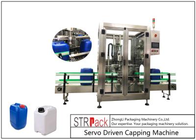 China 5L - 25L Plastic Drum Bottle Capping Machine With Full Automatic Single Head 750pcs / Hour for sale