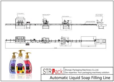 China Liquid Soap Bottle Filling Line Automatic Shampoo Filling Machine Stable Operation for sale