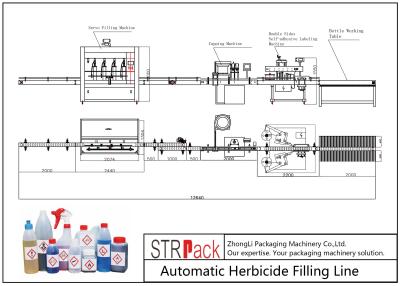 Chine Ligne ligne rendement élevé de remplissage de bouteilles de boisson/nourriture de remplissage d'herbicide à vendre