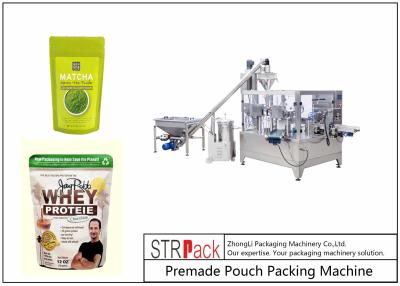 China Selbstmilchpulver Tee-Pulver-Kaffee pulverisieren Verpackmaschine für Stand herauf Reißverschluss-Beutel 5,5 Kilowatt zu verkaufen