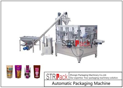 China Automatische rotierende Taschen-Weizen Snus-Kakao-Milch-Tee-Kaffee-Pulver-Verpackungsmaschine mit Reißverschluss zu verkaufen