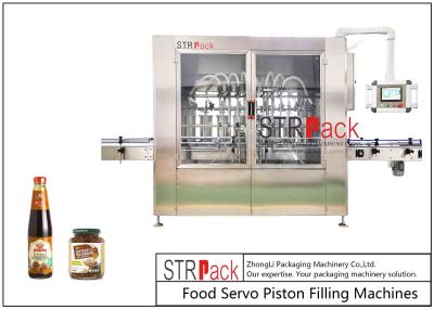 Chine Moteur servo conduisant la machine de remplissage linéaire de piston pour la sauce aux champignons de shiitaké à vendre