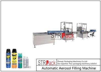 China 27.5mm Sealing Aerosol Filling Machine 0.7Mpa Sterilized Aerosol Packing Machine for sale