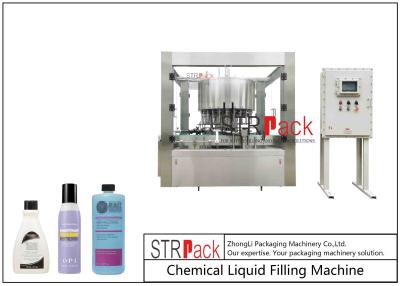 China Isobaric Rotary Liquid Filling Machine SUS304 24 Head Piston Filler 8000bottles/H for sale