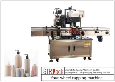 China Auto Four Wheel Clamping Twisting Bottle Capping Machine Screw Capper for sale
