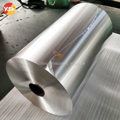 China 8 - 50 Mic Silver Aluminum Foil Roll 1 / 3 / 5 / 8 Series Food Grade for sale