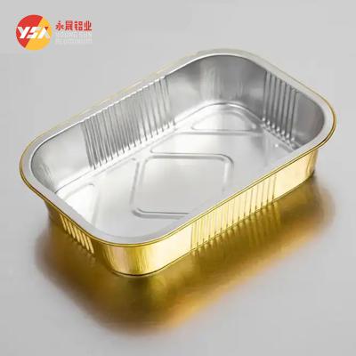 China Caja de comida de contenedor de papel de aluminio en venta