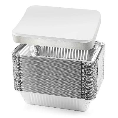 China Zilveren aluminium pan container met OEM beschikbaar voor prestaties Te koop