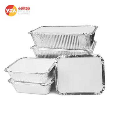 China Temper H14 Aluminium Foil For Lunch Box With Lids Food Grade Row Material Te koop
