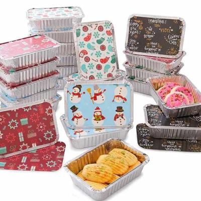China 200 +  Sizes Aluminum Foil Food Packaging Storage Container Aluminium Lunch Box for sale