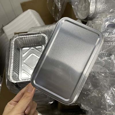 China 450ml Aluminium Foil Container Food And Baking Packing Container for sale