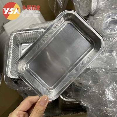 China 1LB Alumínio Folha Oblonga Caixa de Almoço - Pan Para Conserto de Alimentos Versátil à venda