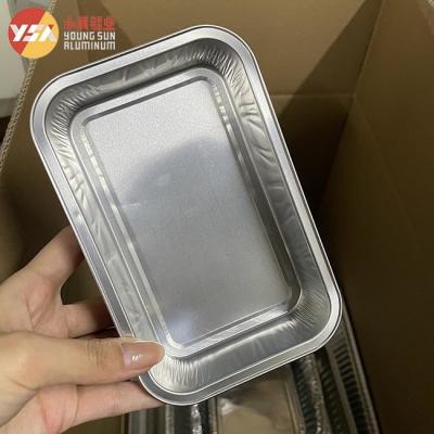 China Disposable Lunch Box Wrinkle - Free Lid Aluminum Foil Takeaway Packing Box Te koop
