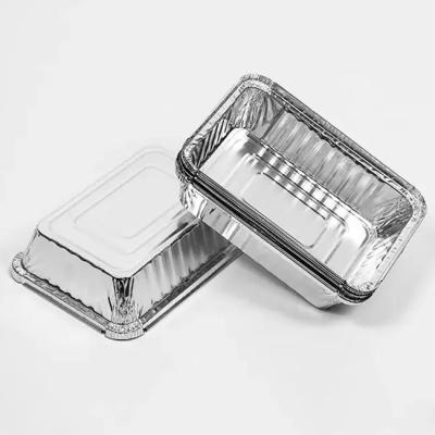 China Hotel Food Packaging Aluminum Foil Container In Various Sizes For High Te koop