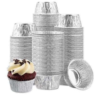 China 200ml 260ml Disposable Foil Baking Egg Tart Cake Cups Aluminum Foil Tart Pan for sale
