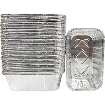 China 1lb Aluminum Foil Mini Loaf Pans With Lids Small Tin Foil Bread Pan en venta