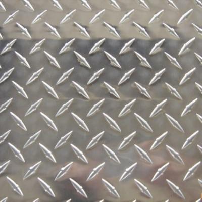 China Aluminium- kariertes Platten-Blatt 3003 3004 3005 H22 Aluminium-Diamond Plate Sheets zu verkaufen