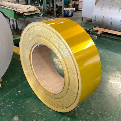 China PE PVC Coated 3105 Thin Aluminium Strip Roll 0.5mm 2mm 3mm Thick For Ppr Pipe for sale