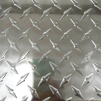 China La hoja de aluminio a cuadros de aluminio de H112 Diamond Plate Sheet cepilló las hojas de aluminio en venta