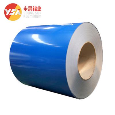 China 1060 1050 1100 Pvc Prepainted Coating Color Aluminum Sheet Color Coated Coil For Gutter for sale