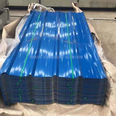 Chine 3003 1000 séries H24 ont ridé la feuille en aluminium de toit ignifuge à vendre