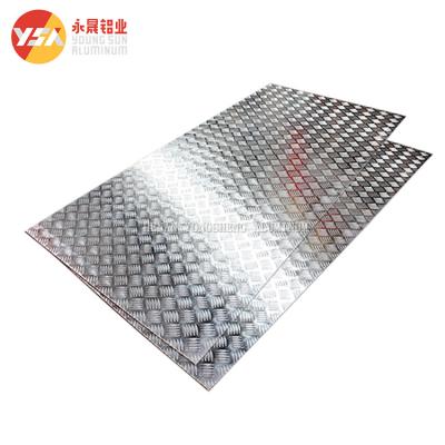 China 3Bar 5Bar Aluminum Checkered Plate 1050 Non Slip Aluminum Embossed Sheet for sale