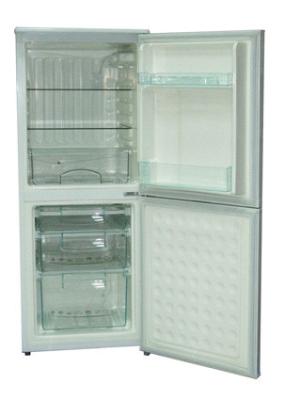 China Refrigerador de la puerta doble de 135 litros, refrigerador vertical de 2 puertas con el fabricante de hielo en venta