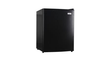 China Black Table Top Mini Fridge , Small Refrigerator With Lock No Noise for sale