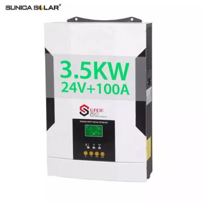 China 3.5kw LCD  Three Phase Hybrid Solar Inverter Home Use Pure Sine Wave Output for sale