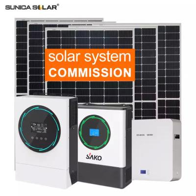 China 4kw Off Grid PV System 5kw 6kw Hybrid Solar System Powerstation for sale