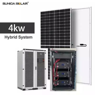 China 4KW Kits Off Grid PV System 10KVA  30kw Solar System With Wifi Monitor System for sale