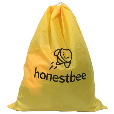 China Heavy Duty Polyester 210D 22x28 Inch Cloth Drawstring Bag for sale