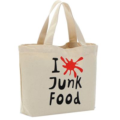 China Double Lines 50cm 34x40cm Reusable Canvas Shopping Bags for sale