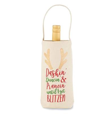 China 1 Wine Bottle OEM 8 OZ 60x2.5cm Cotton Recycle Bag for sale
