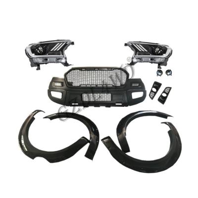 China Front Bumper Kits For Ford Ranger T7 2015 Raptor Style Body Kits Facelift Kits for sale