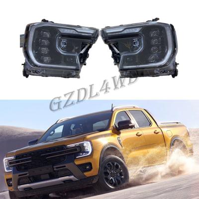 China Auto 4x4 Led Headlights For Ranger T9 Xl Xls Xlt 2023 Upgrade To Wildtrak Replacement Kits for sale